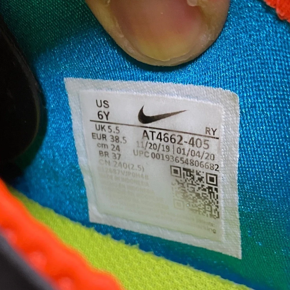 Nike Flex Runner “Blue Black Yellow Infrared” Women’s Running Sneakers” Size 7.5